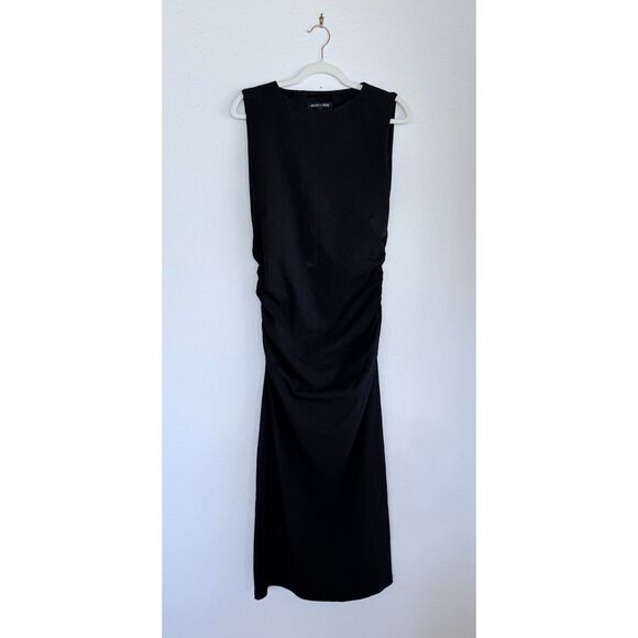 NWOT Veronica Beard Charissa Stretch-Cotton Bodycon Maxi Dress in Black Size L - Picture 7 of 16